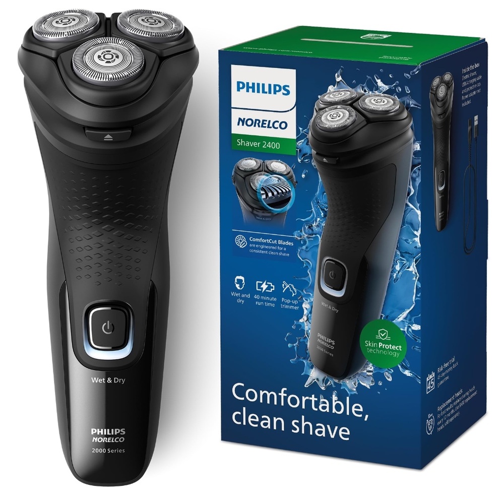 Philips Norelco NEW Shaver 2400 Electric Shaver Comfortcut Blades Cordless Trim